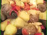 Recette Salade de pommes de terre à la mozzarella et aux boulettes de viande