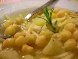 Recette Soupe de pois chiches et pâtes