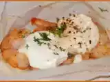 Recette Papillote aux gambas et chèvre frais
