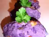 Recette Quenelles de vitelotte au chèvre frais et aux noix