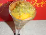 Recette Verrine de saumon fumé au saveurs des îles.