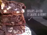 Recette Brownies aux noix & caramel beurre salé