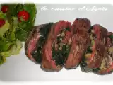 Recette Roulés de bavette farcis au gorgonzola et aux épinards