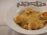 Recette Risotto de saint-jacques au safran et au cidre.