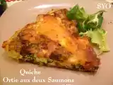 Recette Quiche printanière : ortie aux deux saumons de mamigoz