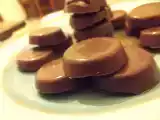 Recette Palets au chocolat au lait fourrés à la pâte d'amande