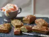 Recette Cake mozza-petits pois et crevettes marinées