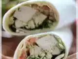 Recette Wrap au poulet grillé et pesto de basilic