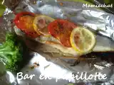 Recette Bar en papillote