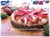 Recette Tarte aux fraises sur palet breton
