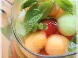 Recette Boisson pétillante aux billes de melon