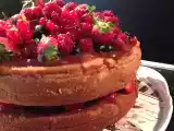 Recette Gâteau aux fruits rouges et caramel