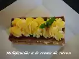 Recette Millefeuille à la crème de citron