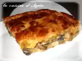 Recette Tourte champignons poulet