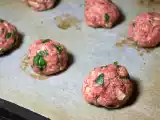 Recette Boulettes de boeuf, épinards, champignons et parmesan