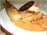Recette Filet de lotte au chorizo, coulis de crevettes et csj et fenouil fondant