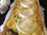 Recette Tarte champignons poivrons et fromage de chèvre