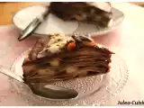 Recette Gateau de crêpes, poires, chocolat, nutella