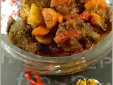 Recette Joue de boeuf au curry et ses légumes au cookéo