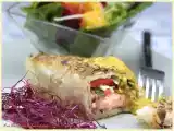 Recette Rouleaux de saumon, sauce à la mangue