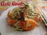 Recette Salade de mangue verte et de crevettes