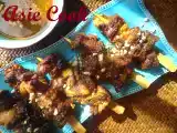 Recette Sate de poulet à la sauce cacahuètes