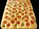 Recette Focaccia pugliese aux olives et tomates