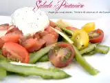 Recette Salade printanière {asperges croquantes, tartare de saumon & oeuf poché}