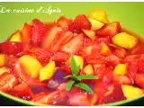 Recette Salade de fraises et nectarines à la verveine