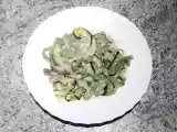 Recette Tagliatelles de konjac aux courgettes, jambon et chèvre