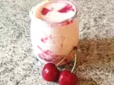 Recette Yaourts aux cerises et sirop d’orgeat
