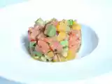 Recette Tartare de saumon, orange, avocat & coriandre
