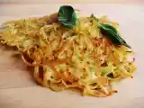 Recette Galette de spaghettis croquants au basilic