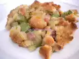 Recette Crumble de courgettes aux lardons et au parmesan