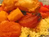 Recette Tagine de poulet aux abricots moelleux