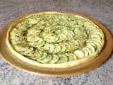 Recette Tarte aux courgettes, parmesan, miel, sésame