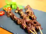 Recette Brochettes de boeuf grillé au satay