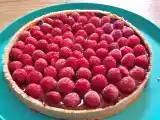 Recette Tarte aux framboises, chocolat