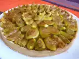 Recette Tarte crème de noisettes, compote de figues et figues fraiches