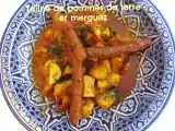 Recette Tajine de pommes de terre aux merguez