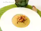 Recette Velouté d'artichauts au cèleri branche