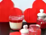 Recette Pannacotta chocolat blanc – coulis de fraise framboise