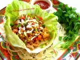 Recette Shēngcài bāo chicken lettuce wrap laitue roulée au poulet