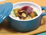 Recette Risotto, magret de canard et courgettes