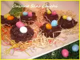Recette Nids de pâques à la ganache chocolat carambar