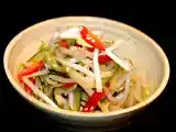 Recette Salade concombre/soja/poivron à la japonaise