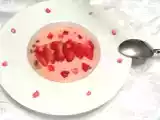 Recette Velouté pralines roses et fraises