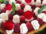 Recette Palet breton, crème d'amandes, gelée de framboises et chantilly