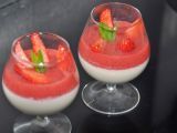 Recette Crème vanillée et son coulis de fraises mentholées (ig bas)