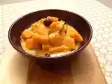 Recette Curry de potimarron végétarien.